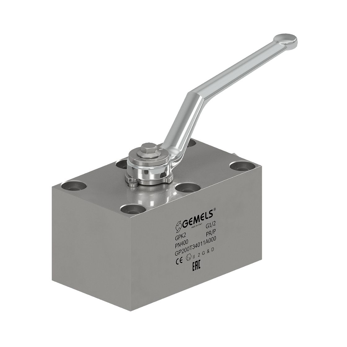 Gemels GV2 ball valve for excavators