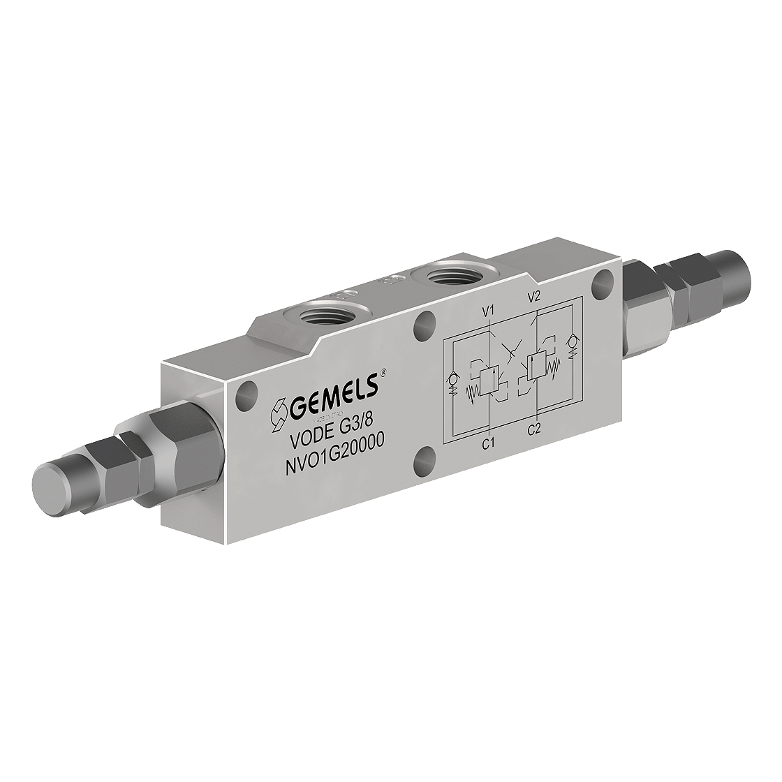 Gemels GV2 ball valve for excavators